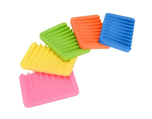 Good price Bathroom Silicone Soap Dish Tray Holder Waterproof For Kitchen online