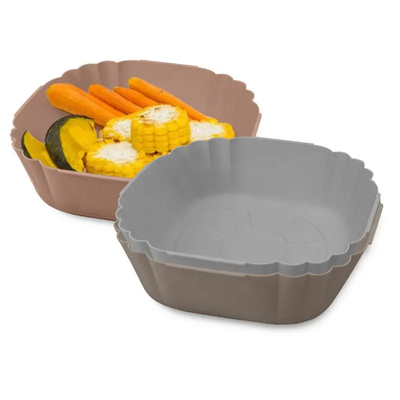 Good price Oilproof Odorless Air Fryer Silicone Tray , Heat Resistant Silicone Baking Pans online