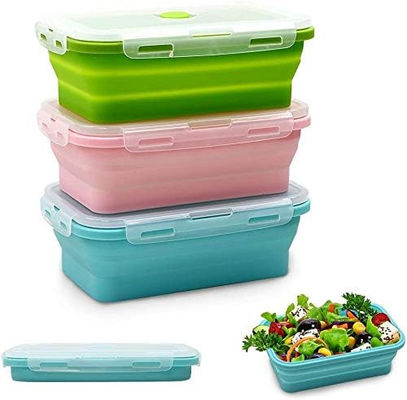 Good price Silicone Lunch Box Snack Containers For Kids, Leak Proof Microwavable Small Lunch Box Containers With Lids For Toddlers online