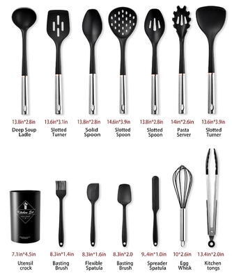Good price 14pcs Kitchen Utensil Set Cooking Utensil Set Non-Stick Kitchen Cookware With Stainless Steel Handle Kitchen Gadgets online