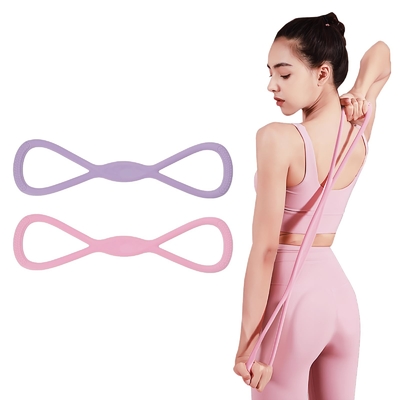Good price Silicone Figure 8 Gym Exercise Rubber Rope Exercise Equipment For Physical Therapy Yoga online