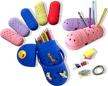 Good price DIY Silicone Pencil Box Case Holder Flexible Easy To Clean Waterproof Student School Supplies online