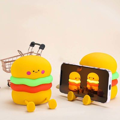 Good price Night Light For Kids Cute Silicone Nursery Hamburger Lamp For Girls Boys Squishy  BedroomNight Light Timer Besides Lamp online