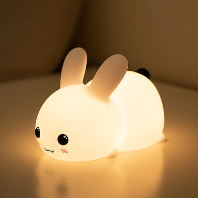 Good price Rabbit Silicone Night Light For Kids 16 Color Changing Kids Night Light USB Baby Nursery Bedside Touch Lamp Night Lights online