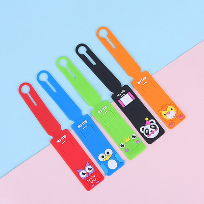 Good price Flexible Bright Silicone Luggage Tags For Travel Easy To Suitcase Tags With Name Cards online