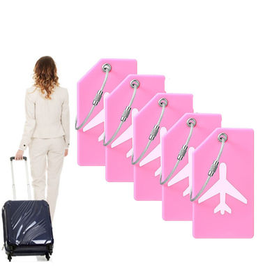 Good price Silicone Luggage Tags for Travel Suitcases Simple Cartoon Design Name Cards Included online