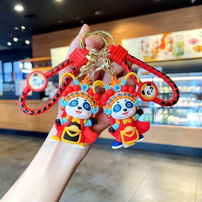 Good price Soft Silicone Stainless Cartoon Animals Hanging Keychain Decoration Pendant Metal Key Ring Accessories online