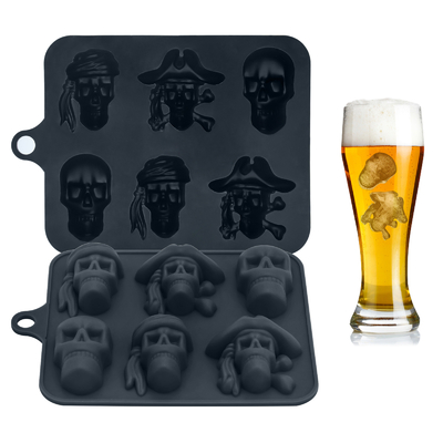 Good price Silicone Ice Cube Tray 3D Skull Ice Mold-2Pack Easy Release For Whiskey Cocktails And Juice Beverages online