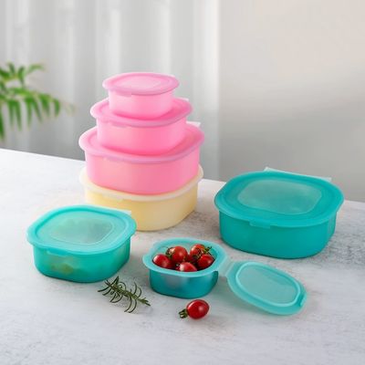 Good price 3-Pack Square Silicone Food Storage Containers – Food-Grade, BPA-Free, Microwaveable And Dishwasher Safe, Leakproof Lids, Space-Saving Stackable Design Ideal For Healthy Meal Prep, Kids’ Lunchboxes online