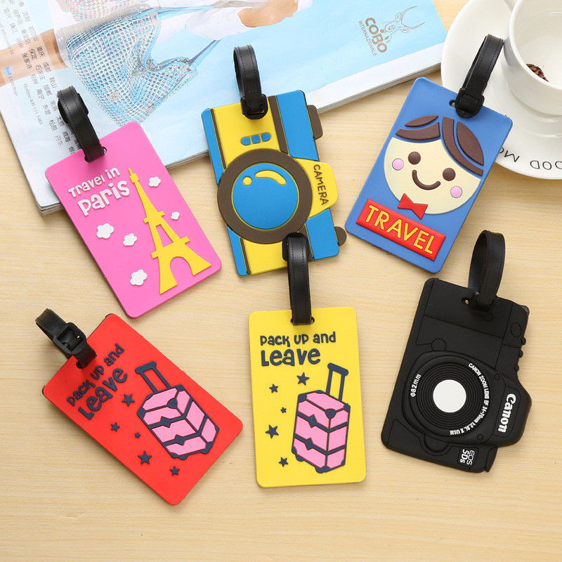 Food Grade Silicone Travel Luggage Tags Unique Identify Labels for Men ...