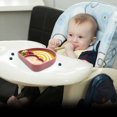Good price Tasteless Durable Silicone Dinnerware Set Bib And Bowl Multiscene online