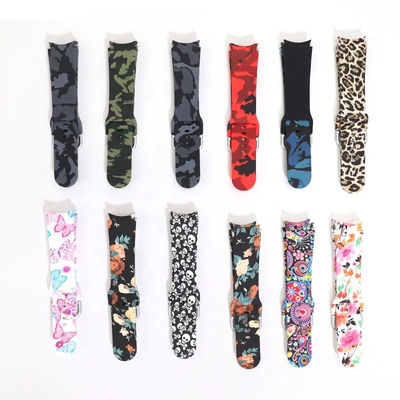 Harga yang bagus Multicolor Tali Jam Silikon Tahan Air, Pita Silikon Smartwatch Ringan on line