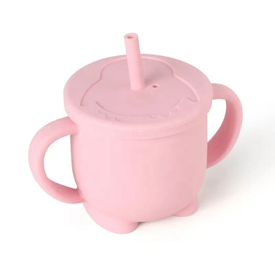 Good price LFGB Odorless Silicone Kitchen Product Baby Cup With Handles Leakproof online