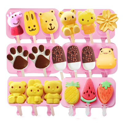 Good price Thickened Harmless Silicone Ice Cream Moulds , Durable Ice Cream Cake Mold Silicone online