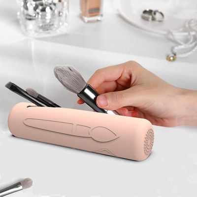 Washable Durable Silicone Makeup Brush Case Holder Anti Slip