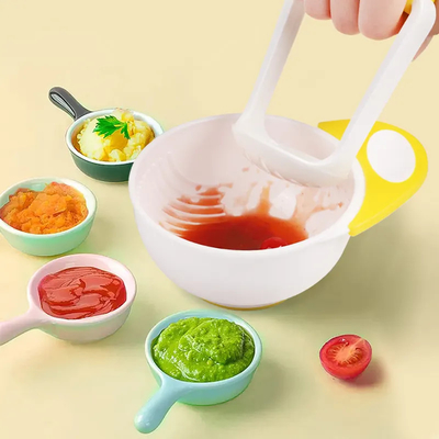 Good price Practical Nontoxic Silicone Dinnerware Set , Odorless Food Masher Bowl online