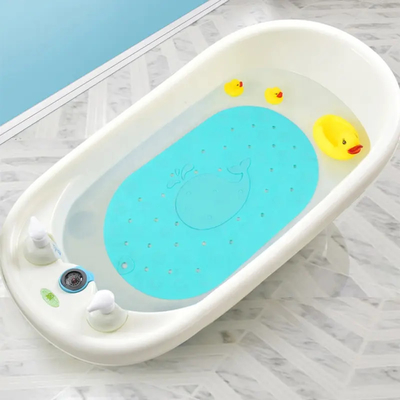 LFGB Bathroom Silicone Shower Mat Thickened Waterproof Sturdy
