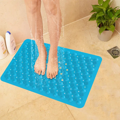 Good price Practical Rectangular Suction Shower Mat , Gorilla Grip Patented Shower And Bath Mat online