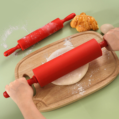 Good price Handle Silicone Rolling Pin Non Stick For Home Kitchen Cake online