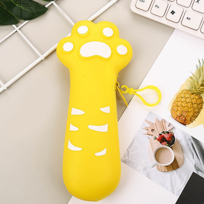 Good price Girls Boys Storage Bag Silicone Pencil Box Students Stationery Case Gifts online