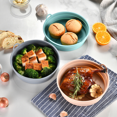 Good price Silicone Air fryer Liners Reusable for Air Fryer Basket Sturdy Strong Kitchen Gadgets Air Fryer Accessories Airfryer online