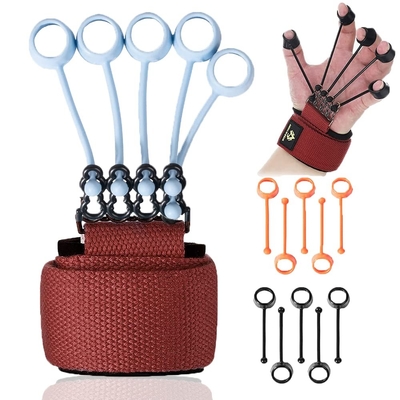 Good price Adjustable Finger Exerciser BPA FREE Silicone Banne Hand Grip Strength Trainer Finger Resistancd Hand Strengthener online