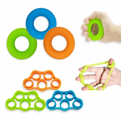 Good price Silicone Hand Grip Strengthener Finger Exerciser Grip Strength Trainer NEW MATERIAL Forearm Grip Workout FingerStretcher online