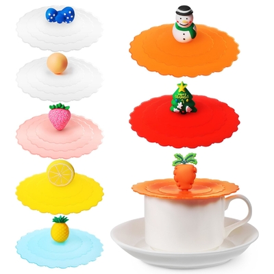 Good price Silicone Mug Lid Cover, Colorful Anti-Dust Silicone Mug Cover Cute Reusable Silicone Lids For Cups Mug Beer Glass Indoor online