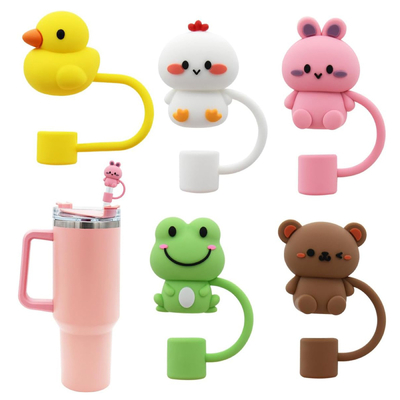 Straw Cover Cap For Stanley Cup Silicone Straw Topper Compatible With 30&40 Oz Tumbler 10mm 0.4in Silicone Straw Covers