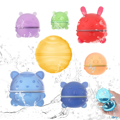 quality Reusable Water Balloons Refillable Water Bomb Soft Silicone Water Balls Quick Fill & Self-Sealing factory