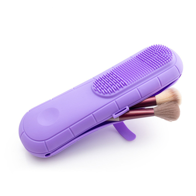 Good price Durable Tasteless Silicone Cosmetic Purse , Tasteless Makeup Brush Holder Silicone online