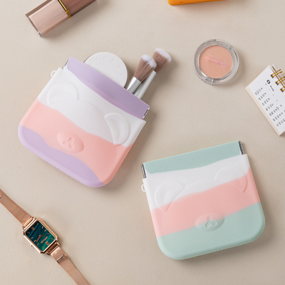 Good price Mini Silicone Cosmetic Bag Washable Odorless Multi Function online