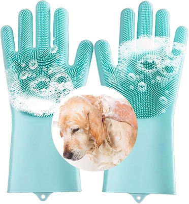 Good price Magic Silicone Dish Washing Scrubber 2 In 1 Reusable Rubber Gloves Heat Resistant Kitchen Tool For Household Pet Brush online