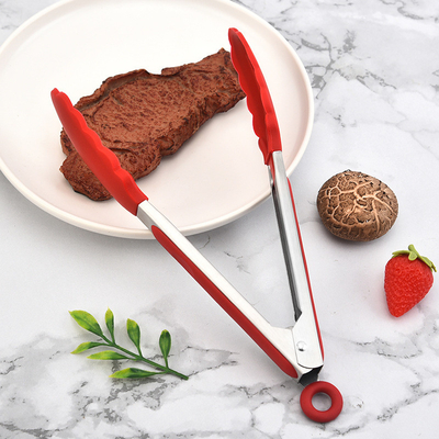 Silicone Kitchen Tongs With Silicone Tips Set Of 3 Heat Resistant Tongs Tools For Serving Food 7 Inch 9 Inch 12 Inch