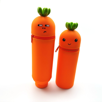 Pencil Case Silicone Pencil Box Pen Bag Holder For Desk Stand Up Pen Case Pencil Box Students Silicone StorageMakeup Bag