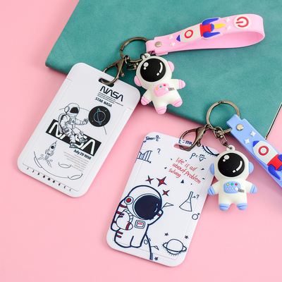 Silicone Card Holder Vertical With Lanyard Neck Strap Heavy Duty ID Card Business Card Offices Supplies