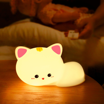 Good price White Squishy Bunny Night Light Waterproof 16 Colors Cute Kids Santacam Nightlight online
