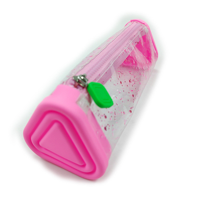 BPA FREE Silicone Pencil Case Large Capacity Office School Stationery Organizer Makeup Bag Pencil Pouch For Boys Girls