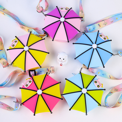 Silicone Pencil Case Makeup Bag Silicone Corssbody Shoulder Purse Bag Cartoon Kids Purse Children'S Handbag Shoulder Bag
