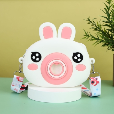 Rabbit Camera Silicone Mini Coin Purse Shoulder Bag Cartoon Kids Purse For Children'S Handbags Shoulder Bag For Toddler