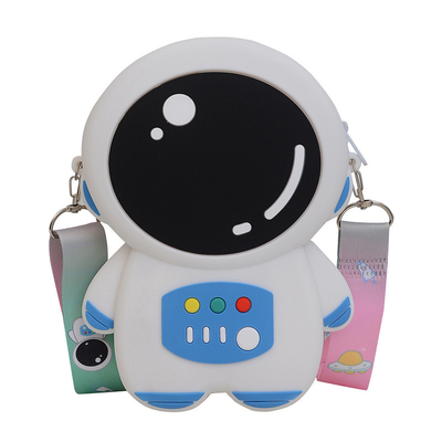 Astronaut Silicone Pencil Pouch Bpa Free For Stationery Storage School Supplies Pencil Case Cartoon Makeup Bag For Kids