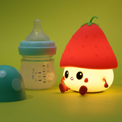 Good price Night Light For Kids Cute Silicone Nursery Strawberries Lamp For Baby And Toddler Kawaii Bedside Timer Lamp For Kid Room online