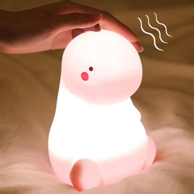 Good price 16 Color Changing Silicone Dinosaur Night Light Animal Silicone Night Lamp USB Rechargeable Touch Control Besides Lamp online