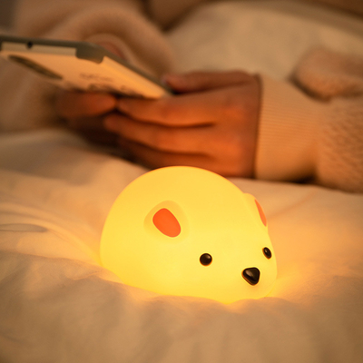 Good price Mouse Night Light For Kids Rechargeable LED Children Lamp Timer Bedside Lamp Decor Baby Nursery Breastfeeding NightLight online