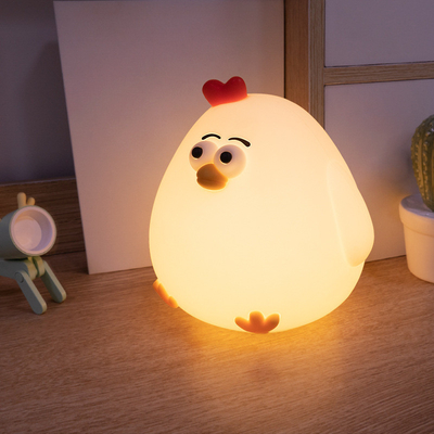 Duck Night Light Cute Duck Lamp Rechargeable Dimmable Nightlight Silicone LED Timer Bedside Lamp Baby Nursery Nightlight