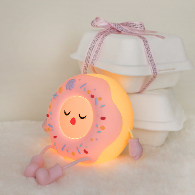 Good price MissDonut Lamp Cute Donut Night Light Soft Silicone Lamp Kids Baby Nursery Nightlight LED Touch Light Kids Bedroom Decor online