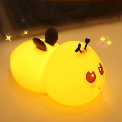 Good price Bee Silicone LED Nightlight Baby Nursery Sleep Lamp With Timer For Toddler Baby Girls Boys Children Christmas Kids Gift online
