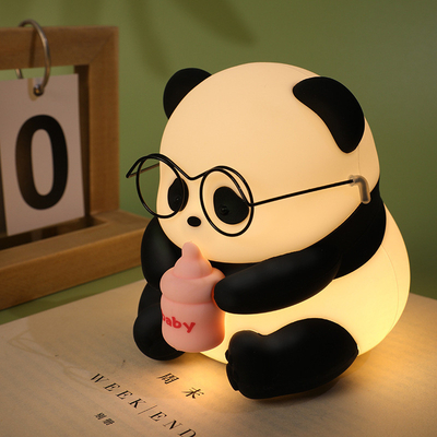 Panda Night Light For Kids Tap Control Rechargeable Sleep Timer Battery Baby Feeding Nursery Nightlight For Kids Room