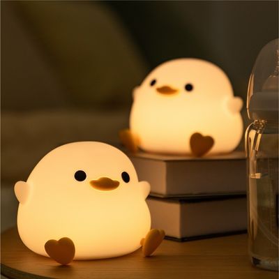 Harga yang bagus Lampu malam bebek untuk anak-anak Cute Lampu bebek isi ulang dimmable Lampu malam silikon LED Lampu samping tempat tidur Nursery Lampu malam on line