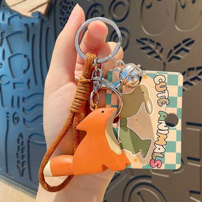 Good price Cute Kawaii Anime Keychains Soft Silicone Key Chain Accessories for Women Girls Backpack online